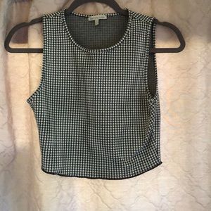 Black and white crop top
